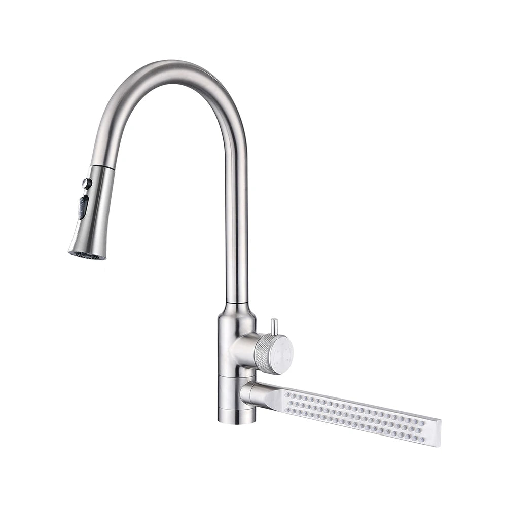 New Design Stainless Steel SS304 Sink Pull Out 720 degree rotate Rainf ...
