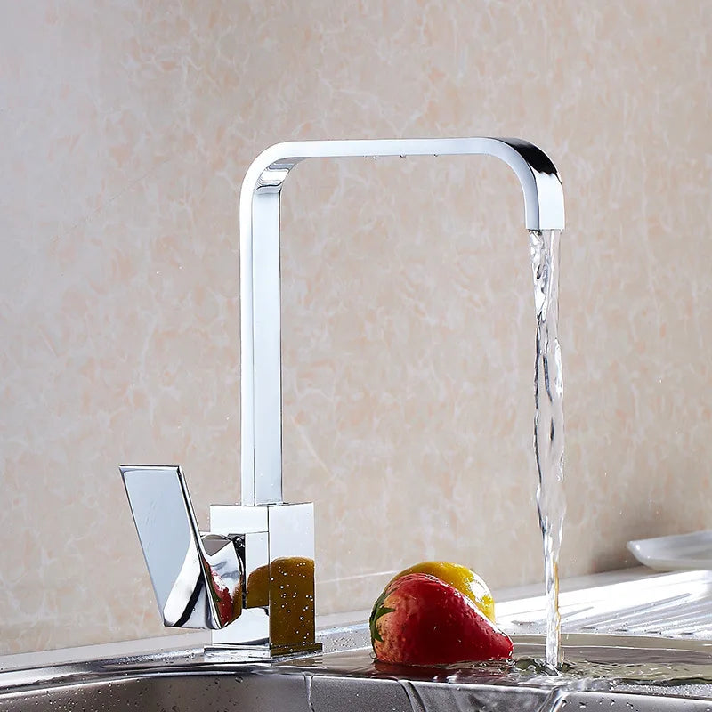 Kitchen faucet Brass Cold and Hot Water Single Handle 360 degree rotation Mixer Tap Cozinha Torneira Mixer Tap