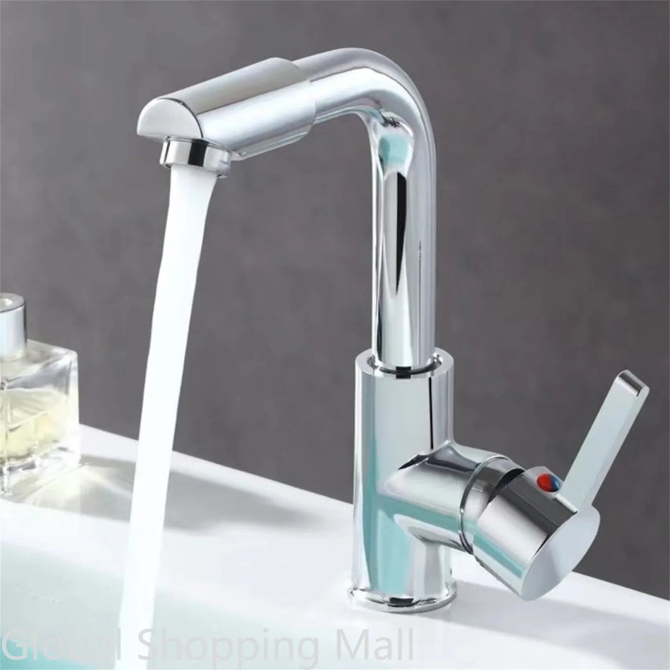 360° Rotate Bathroom Faucet Single Handle Single Hole Wet Bar Sink Water Mixer Bathroom Lavatory Rv Small Bathroom Sink Faucet