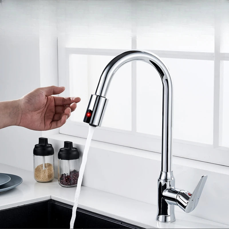 Water Saving Faucet Induction Water-saving Device Induction Faucet Intelligent Faucet Sensor for Kitchen Bathroom