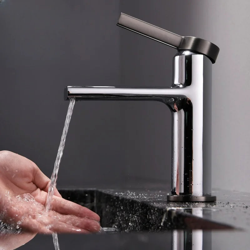 Waterfall Bathroom Vanity Sink Faucets Cold And Hot Water Mixer Taps