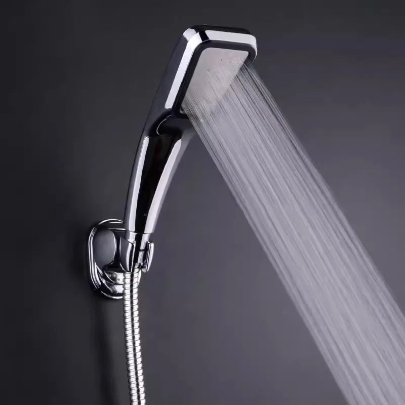 300 Holes High Pressure Rainfall Shower Head Water Saving Boosting Spray Nozzle Bathroom Accessorie Chrome Black White Handheld