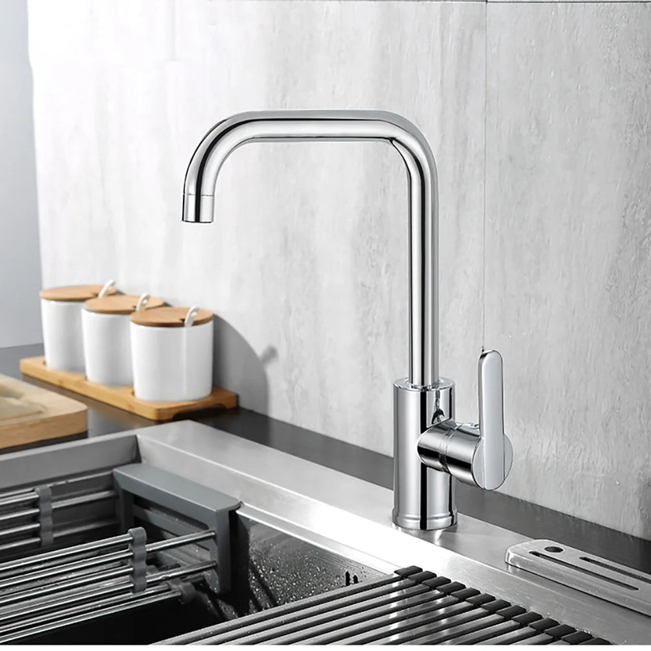 Household kitchen faucet hot and cold vegetable wash basin sink sink sink 304 stainless steel brass ZHK002