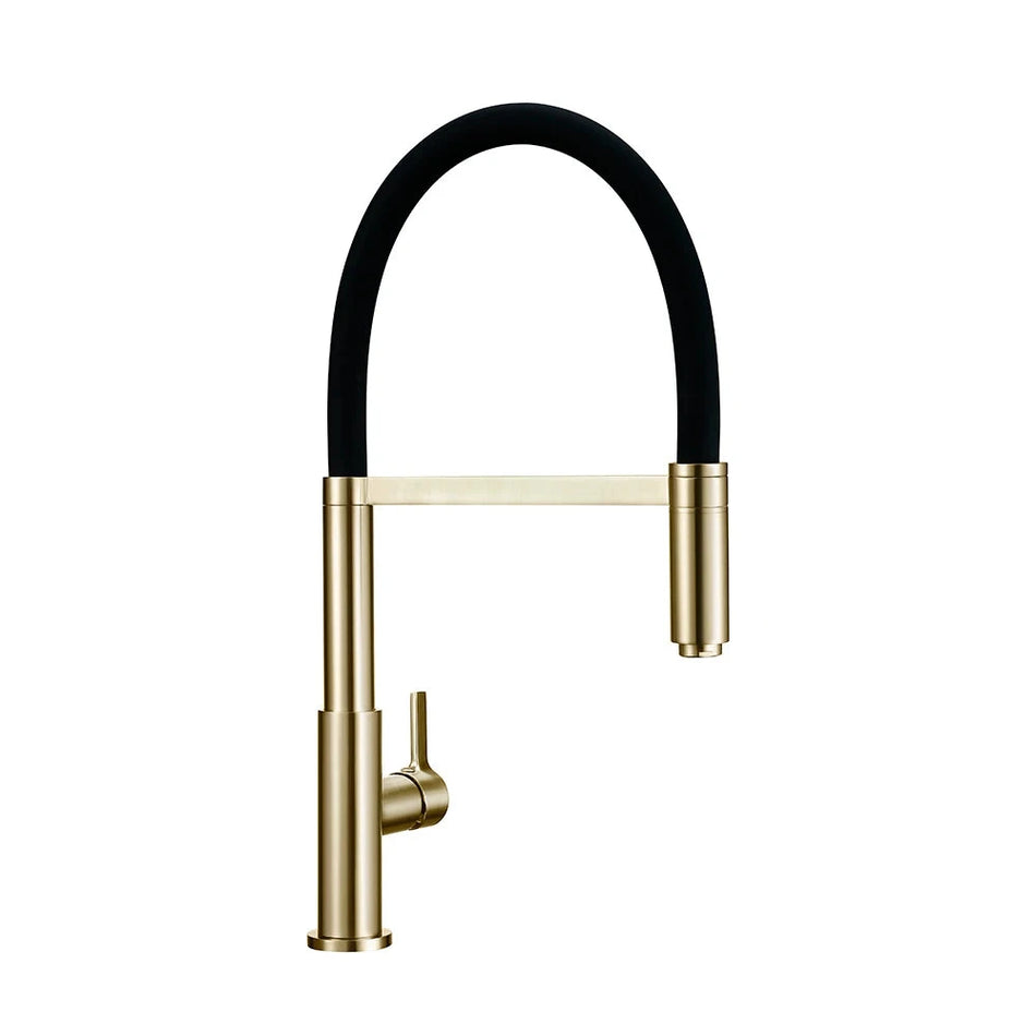 Kitchen Faucet Brushed Gold Sink Faucet Put Out Mixer 360 Degree Hot And Cold Water Tap Solid Brass Tap