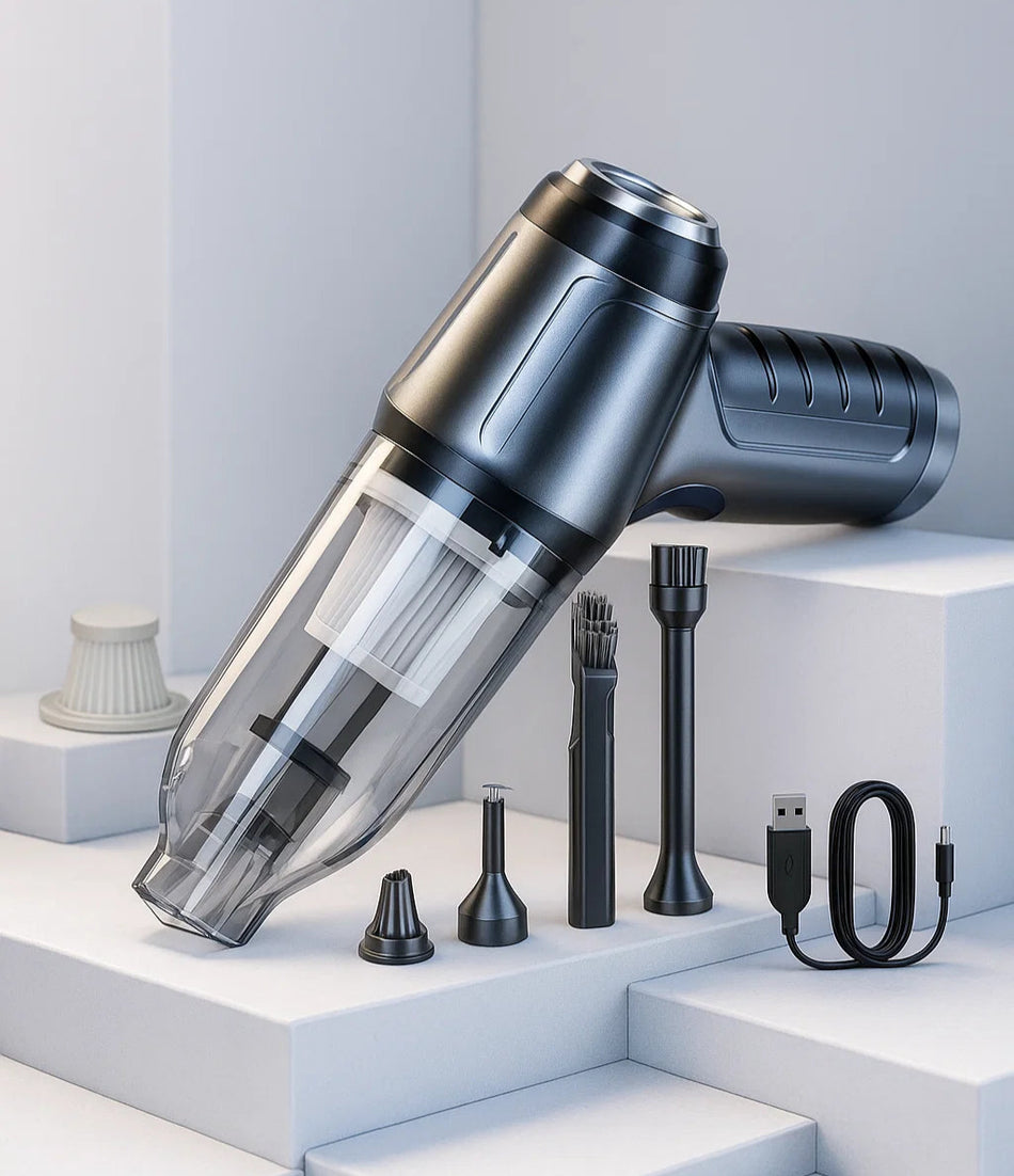 4-in-1 Wireless Handheld Vacuum – Car & Home Cleaner